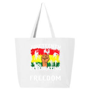 Juneteenth Celebrating Black Freedom 1865 African History Gift 25L Jumbo Tote