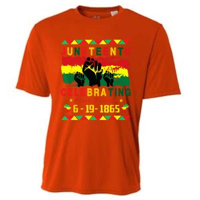 Juneteenth Celebrating Black Freedom 1865 African American Cooling Performance Crew T-Shirt