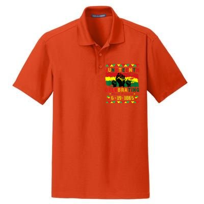 Juneteenth Celebrating Black Freedom 1865 African American Dry Zone Grid Polo