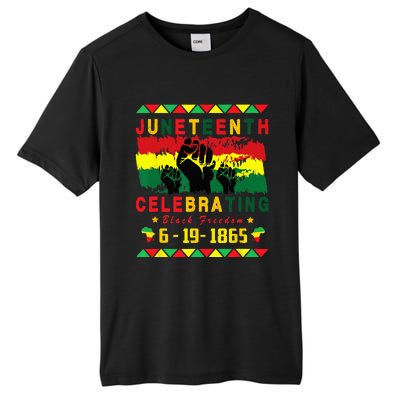 Juneteenth Celebrating Black Freedom 1865 African American Tall Fusion ChromaSoft Performance T-Shirt