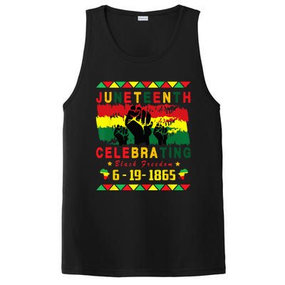 Juneteenth Celebrating Black Freedom 1865 African American PosiCharge Competitor Tank