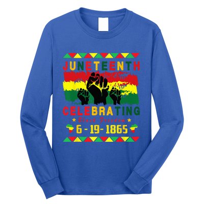 Juneteenth Celebrating Black Freedom 1865 African American Long Sleeve Shirt