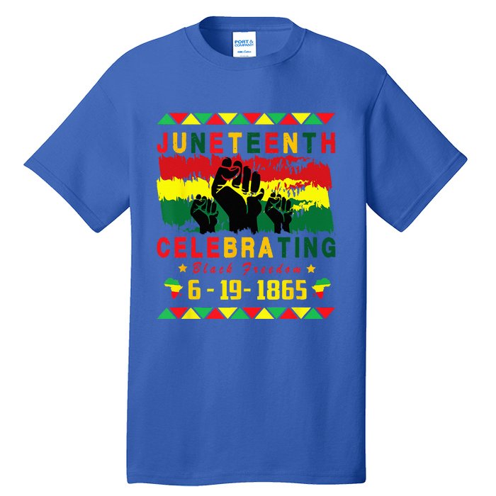 Juneteenth Celebrating Black Freedom 1865 African American Tall T-Shirt