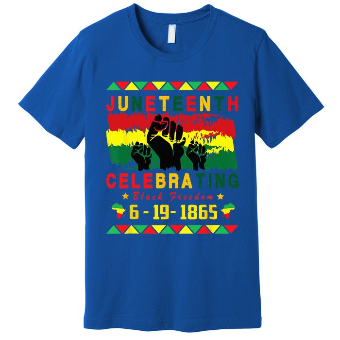 Juneteenth Celebrating Black Freedom 1865 African American Premium T-Shirt