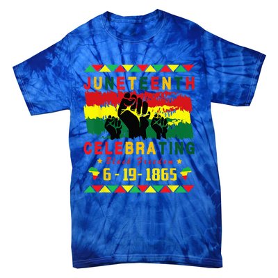 Juneteenth Celebrating Black Freedom 1865 African American Tie-Dye T-Shirt