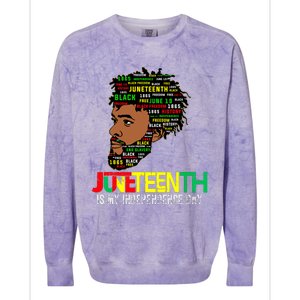 Juneteenth Celebrating Black Freedom African American 1865 Colorblast Crewneck Sweatshirt