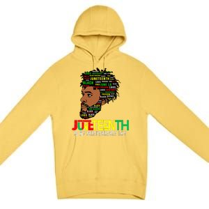 Juneteenth Celebrating Black Freedom African American 1865 Premium Pullover Hoodie