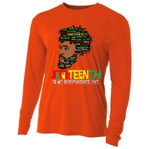 Juneteenth Celebrating Black Freedom African American 1865 Cooling Performance Long Sleeve Crew