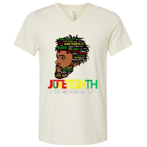 Juneteenth Celebrating Black Freedom African American 1865 V-Neck T-Shirt