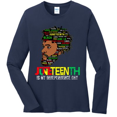 Juneteenth Celebrating Black Freedom African American 1865 Ladies Long Sleeve Shirt