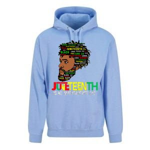 Juneteenth Celebrating Black Freedom African American 1865 Unisex Surf Hoodie