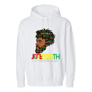 Juneteenth Celebrating Black Freedom African American 1865 Garment-Dyed Fleece Hoodie