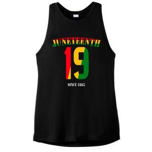 Juneteenth Cool Black History June 19 2024 Awesome Flag Ladies PosiCharge Tri-Blend Wicking Tank