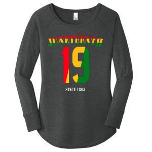 Juneteenth Cool Black History June 19 2024 Awesome Flag Women's Perfect Tri Tunic Long Sleeve Shirt