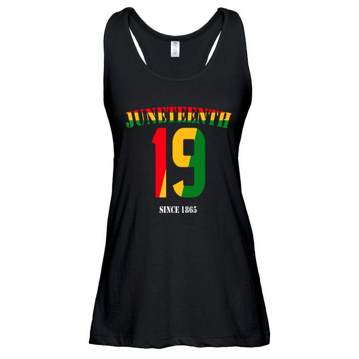 Juneteenth Cool Black History June 19 2024 Awesome Flag Ladies Essential Flowy Tank