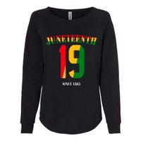 Juneteenth Cool Black History June 19 2024 Awesome Flag Womens California Wash Sweatshirt