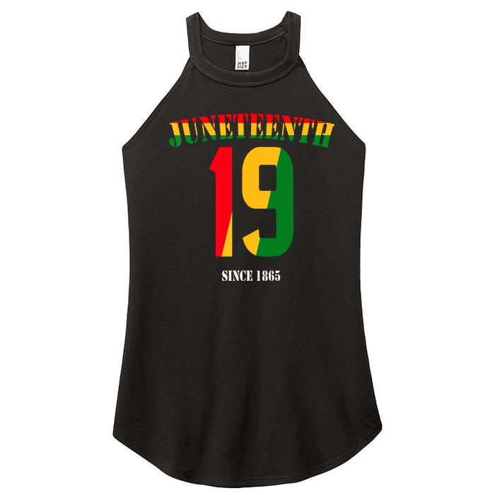 Juneteenth Cool Black History June 19 2024 Awesome Flag Women's Perfect Tri Rocker Tank