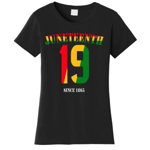 Juneteenth Cool Black History June 19 2024 Awesome Flag Women's T-Shirt