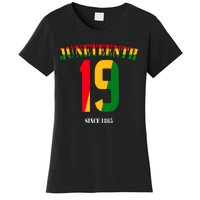 Juneteenth Cool Black History June 19 2024 Awesome Flag Women's T-Shirt