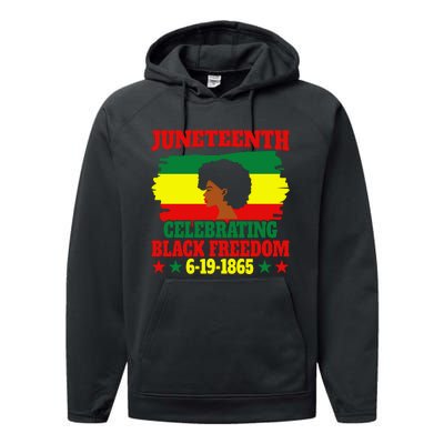 Juneteenth Celebration Black Freedom Commemoration Performance Fleece Hoodie