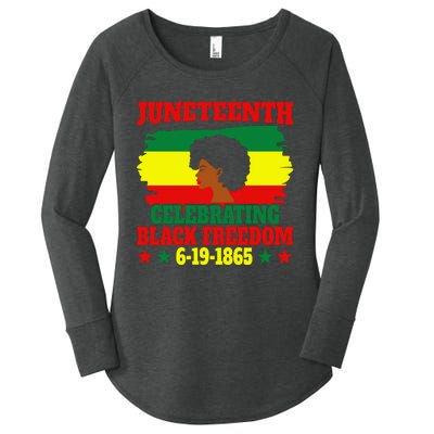 Juneteenth Celebration Black Freedom Commemoration Women's Perfect Tri Tunic Long Sleeve Shirt