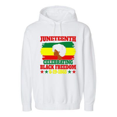 Juneteenth Celebration Black Freedom Commemoration Garment-Dyed Fleece Hoodie