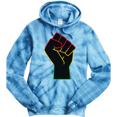 Juneteenth Celebrates Black African American Freedom Fist Tie Dye Hoodie