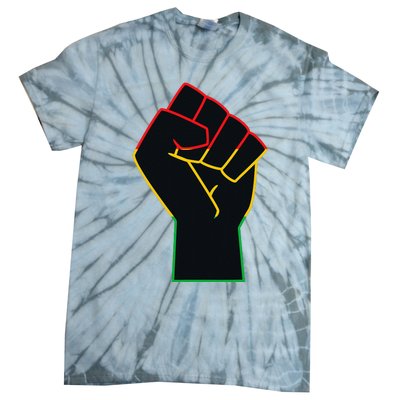 Juneteenth Celebrates Black African American Freedom Fist Tie-Dye T-Shirt