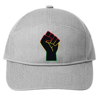 Juneteenth Celebrates Black African American Freedom Fist 7-Panel Snapback Hat