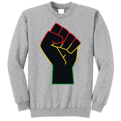 Juneteenth Celebrates Black African American Freedom Fist Tall Sweatshirt