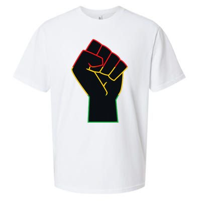 Juneteenth Celebrates Black African American Freedom Fist Sueded Cloud Jersey T-Shirt