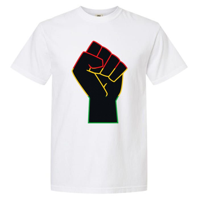 Juneteenth Celebrates Black African American Freedom Fist Garment-Dyed Heavyweight T-Shirt