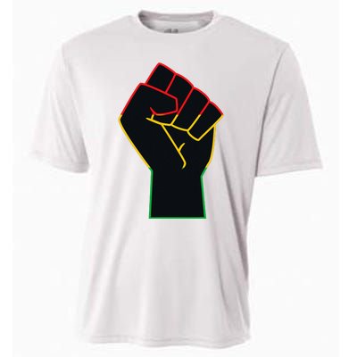 Juneteenth Celebrates Black African American Freedom Fist Cooling Performance Crew T-Shirt