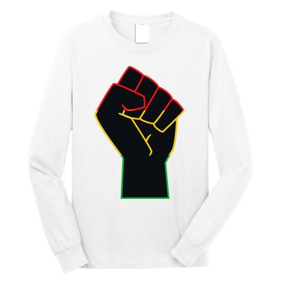 Juneteenth Celebrates Black African American Freedom Fist Long Sleeve Shirt