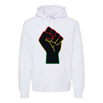 Juneteenth Celebrates Black African American Freedom Fist Premium Hoodie