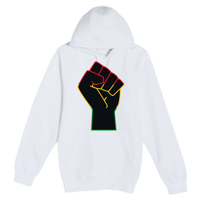 Juneteenth Celebrates Black African American Freedom Fist Premium Pullover Hoodie