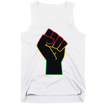 Juneteenth Celebrates Black African American Freedom Fist Tank Top