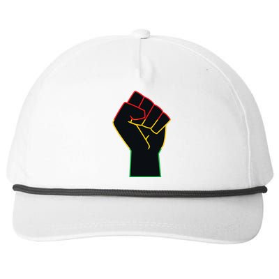 Juneteenth Celebrates Black African American Freedom Fist Snapback Five-Panel Rope Hat