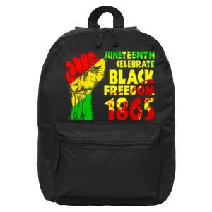 Juneteenth Celebrate Black Freedom 1865 History Month 16 in Basic Backpack