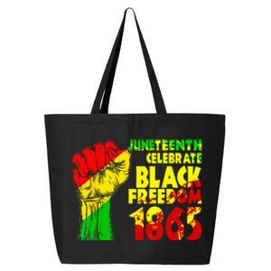 Juneteenth Celebrate Black Freedom 1865 History Month 25L Jumbo Tote