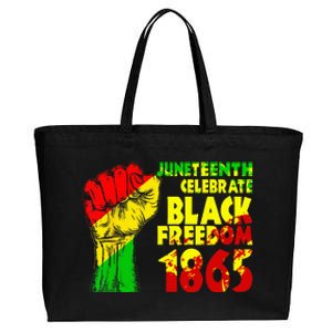 Juneteenth Celebrate Black Freedom 1865 History Month Cotton Canvas Jumbo Tote