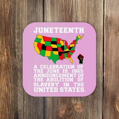 Juneteenth Celebrates Black African American Freedom History Coaster