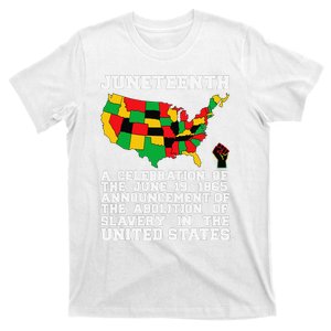 Juneteenth Celebrates Black African American Freedom History T-Shirt