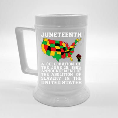 Juneteenth Celebrates Black African American Freedom History Beer Stein