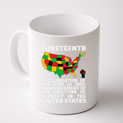 Juneteenth Celebrates Black African American Freedom History Coffee Mug