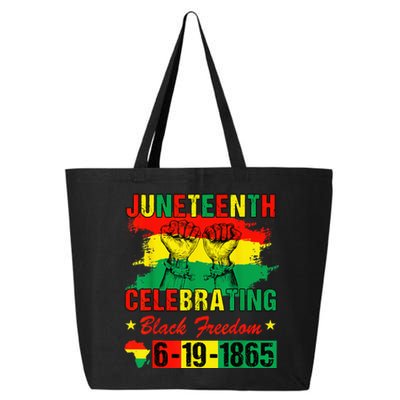 Juneteenth Celebrating Black Freedom 1865 African American 25L Jumbo Tote