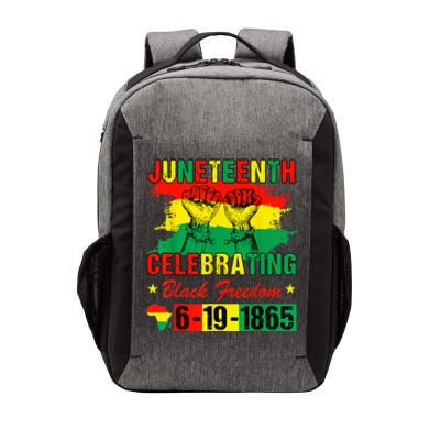 Juneteenth Celebrating Black Freedom 1865 African American Vector Backpack