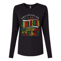 Juneteenth Celebrating Black Freedom 1865 Womens Cotton Relaxed Long Sleeve T-Shirt