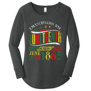 Juneteenth Celebrating Black Freedom 1865 Women's Perfect Tri Tunic Long Sleeve Shirt