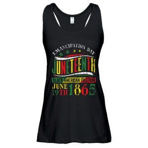 Juneteenth Celebrating Black Freedom 1865 Ladies Essential Flowy Tank